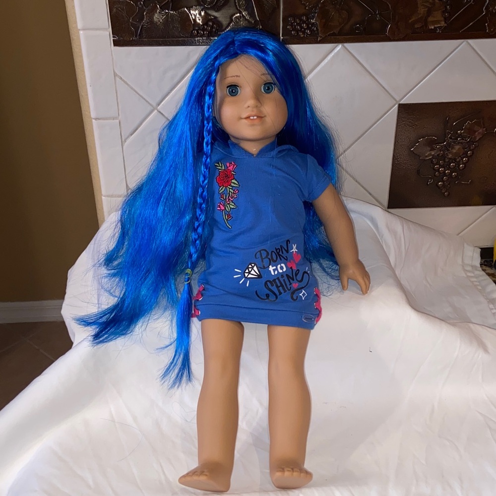 American Girl Truly Me Doll #90 Street Chic Collection In Skater Dress Like new